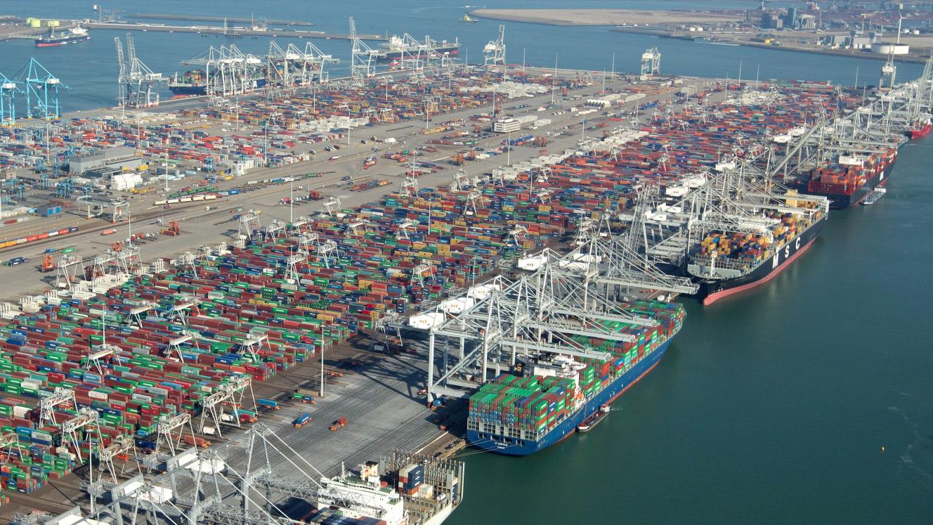 The Port of Rotterdam.