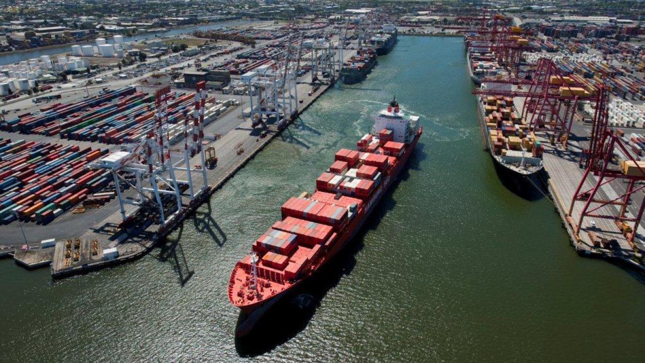 The port of Melbourne