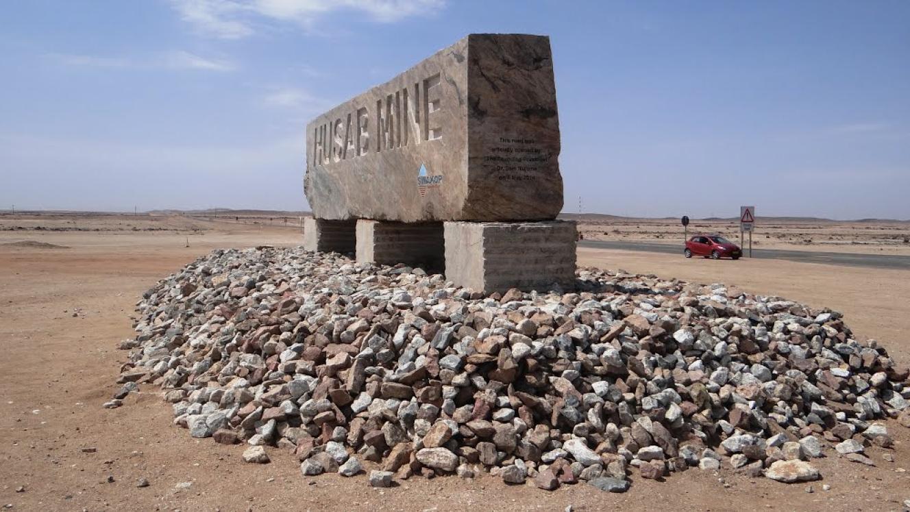 The entrance to the Husab Mine.