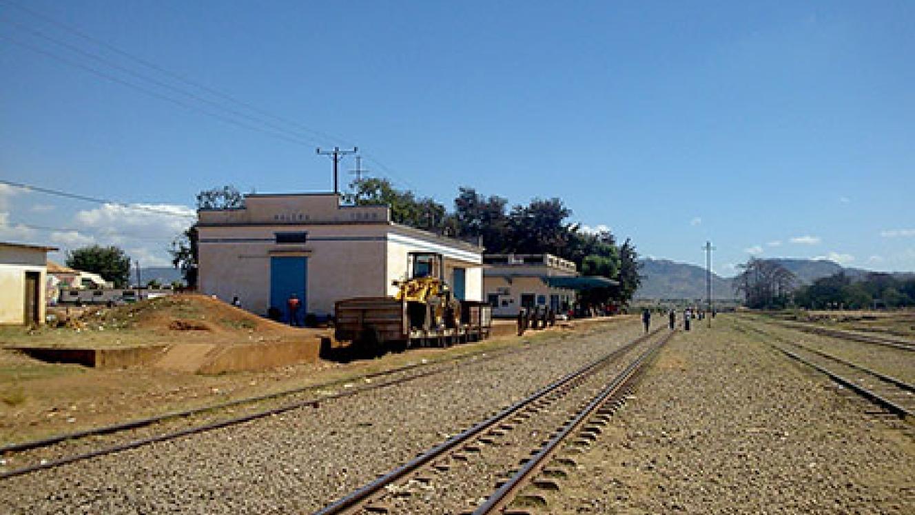 A section of the 272-kilometre rail line in north-western Mozambique.