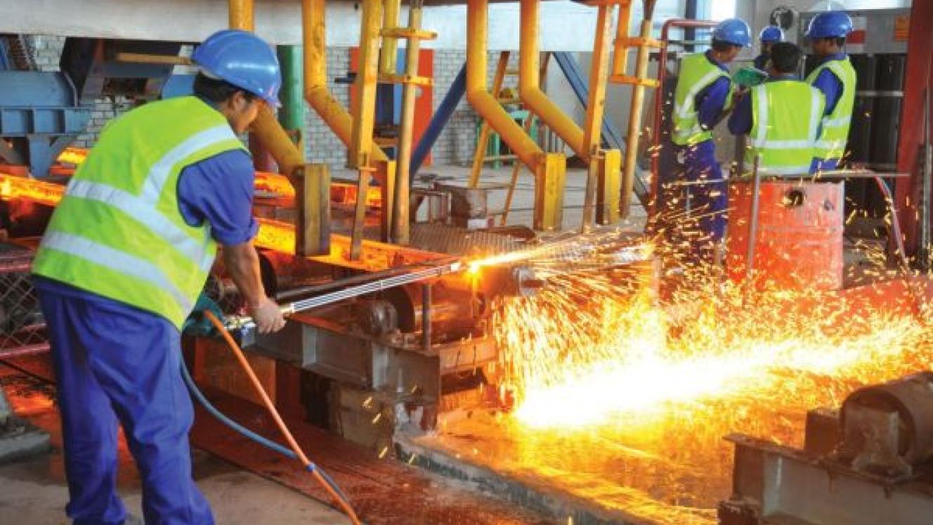 Steel production was up in November last year.