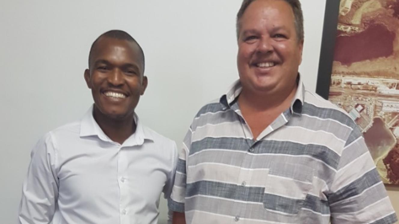 Hans Modipane and William van Zyl of Greystones Cargo Systems.
