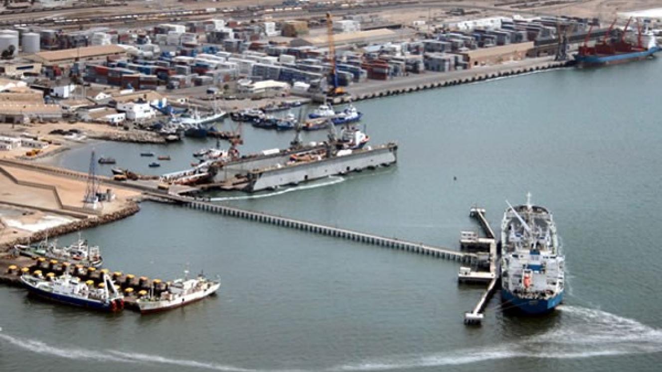 The port of Walvis Bay.