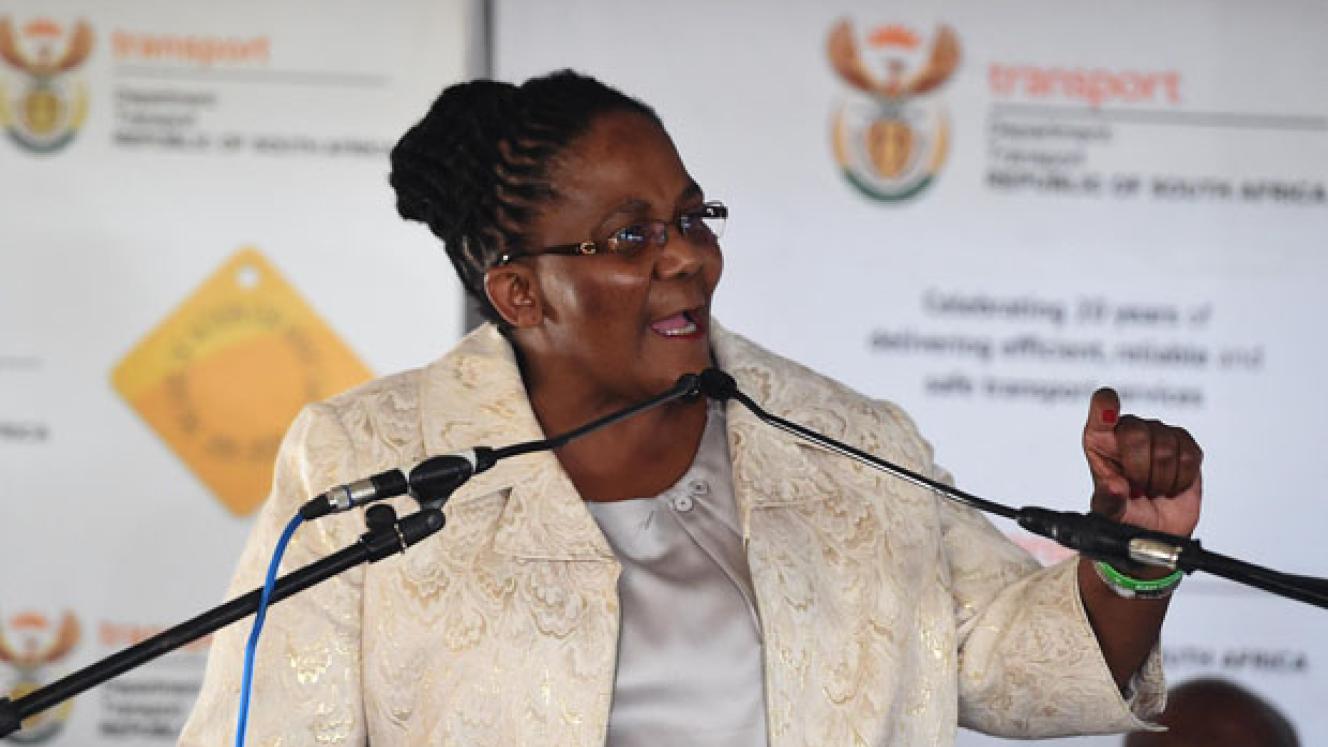 Minister of Transport, Dipuo Peters.
