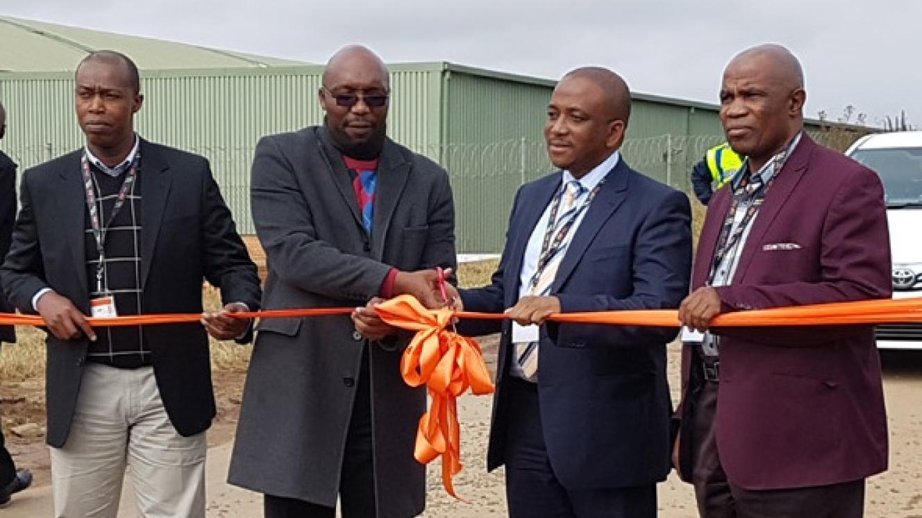 Pictured during the cutting of the ribbon from the left: ECDC CEO, Buhle Dlulane; executive mayor of King Sabata Dalindyebo Local Municipality, Dumani Zozo; deputy director-general of Special Economic Zones and Economic Transformation, Sipho Zikode; and deputy mayor of OR Tambo District Municipality, Robert Nogumla.