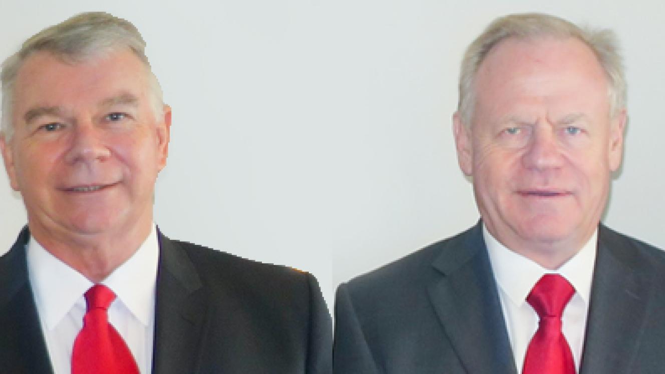 Vanguard SA's managing director, Rod Taylor (left), pictured with Vanguard Global CFO Thurso Barendse.