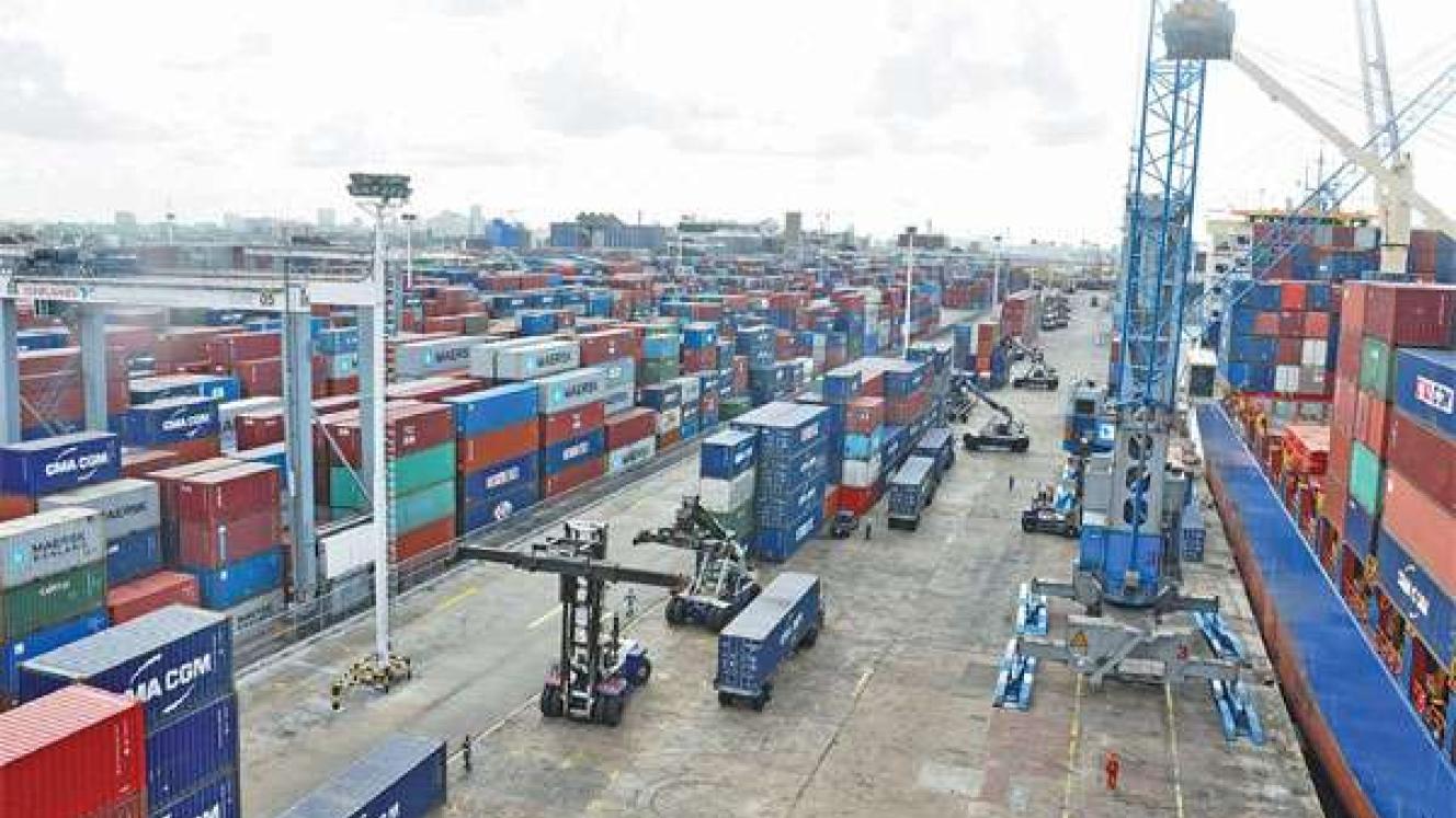 Tin-Can Island Container Terminal in Lagos.