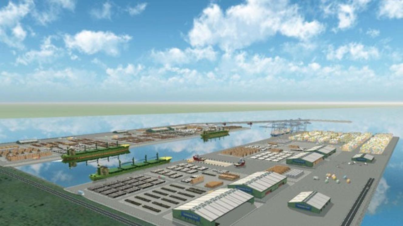 An artist’s impression of Angola’s Port of Caio.