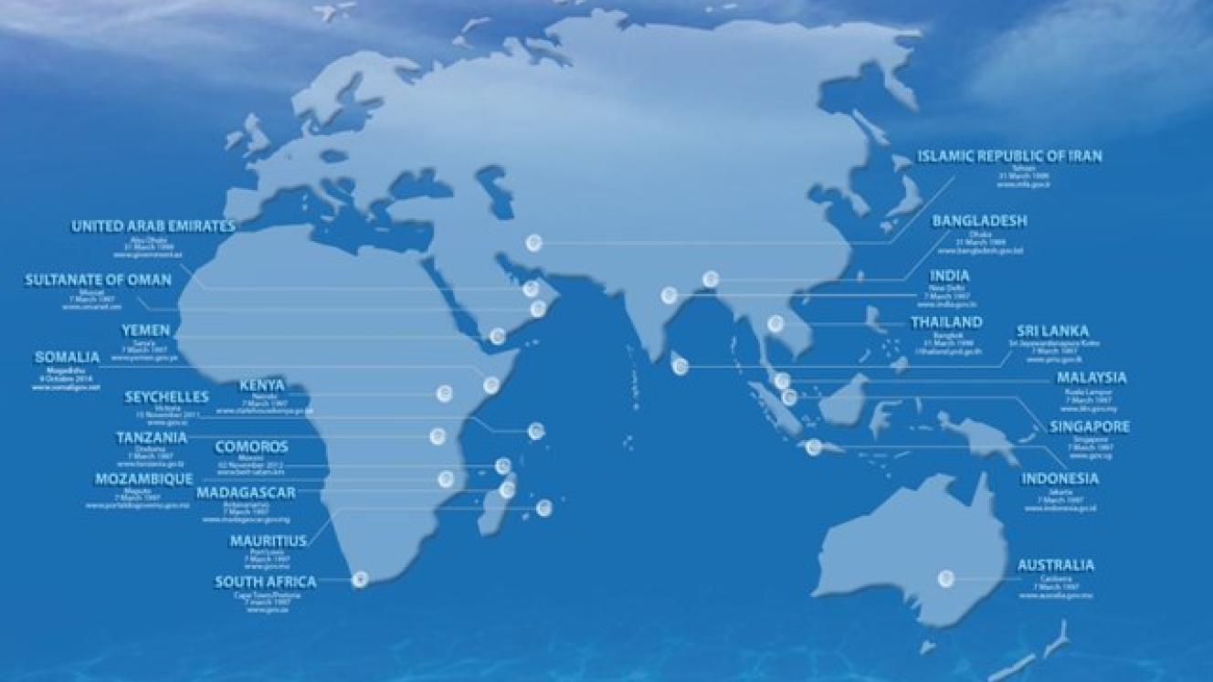 A map of the Iora member states.