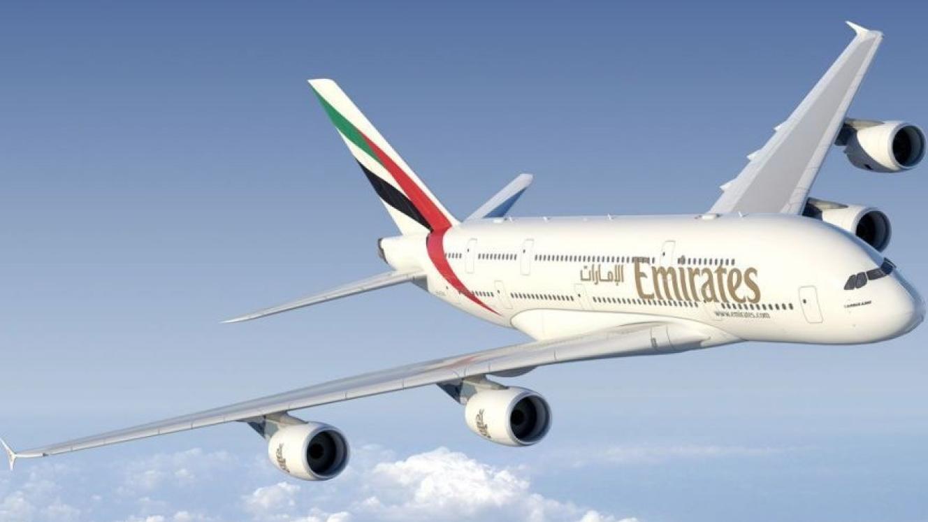 The Emirates A380.