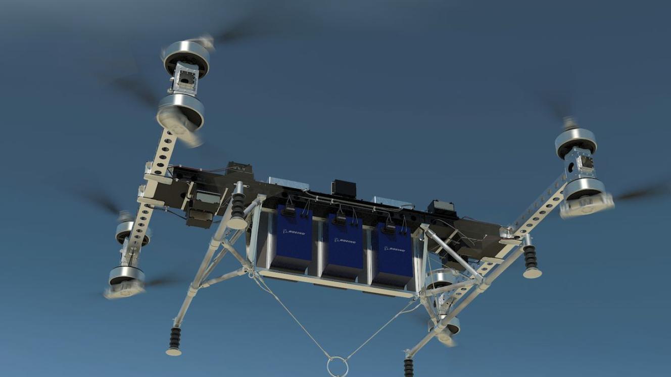 Boeing’s eVTOL cargo air vehicle prototype.