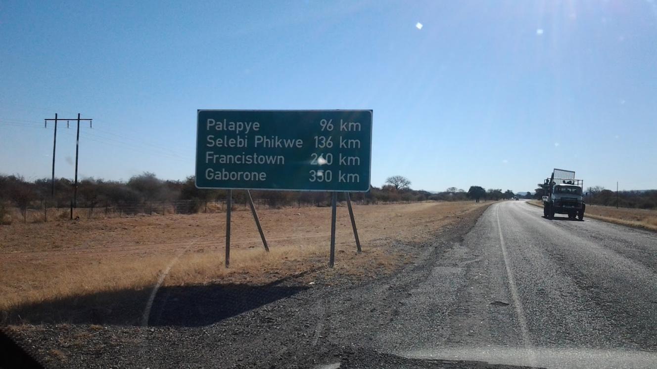 Botswana’s A1 highway.