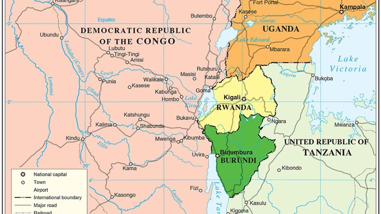 The Great Lakes region is made up of Burundi, Rwanda, Tanzania, Uganda and the Democratic Republic of Congo.