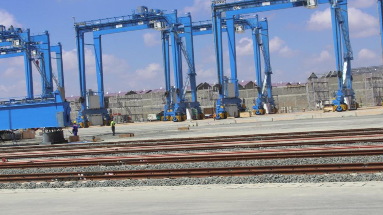 The new inland container depot in Nairobi, Kenya.