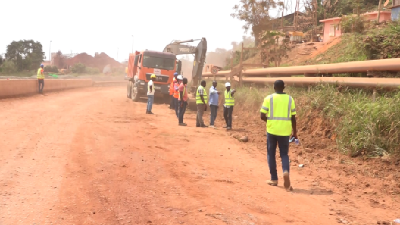 Drainage works begin for construction of new main Takoradi port road.