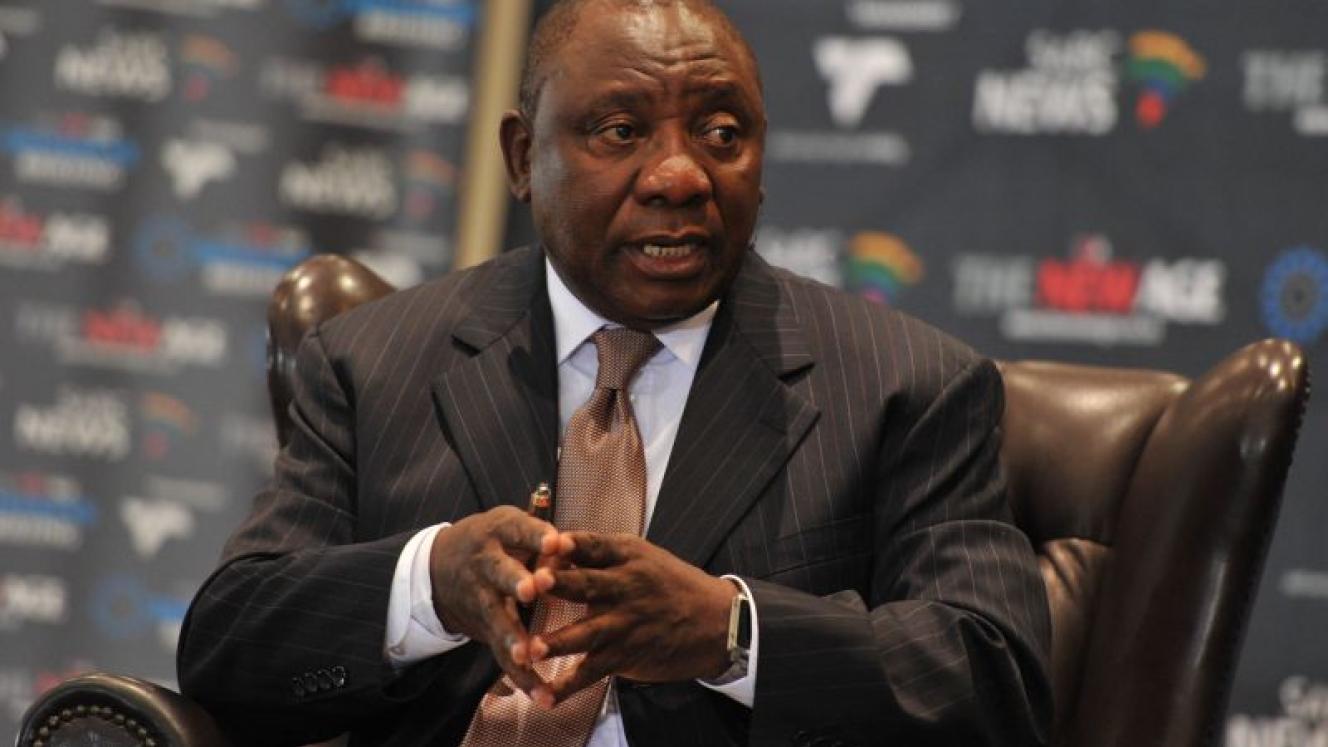 Deputy president Cyril Ramaphosa.
