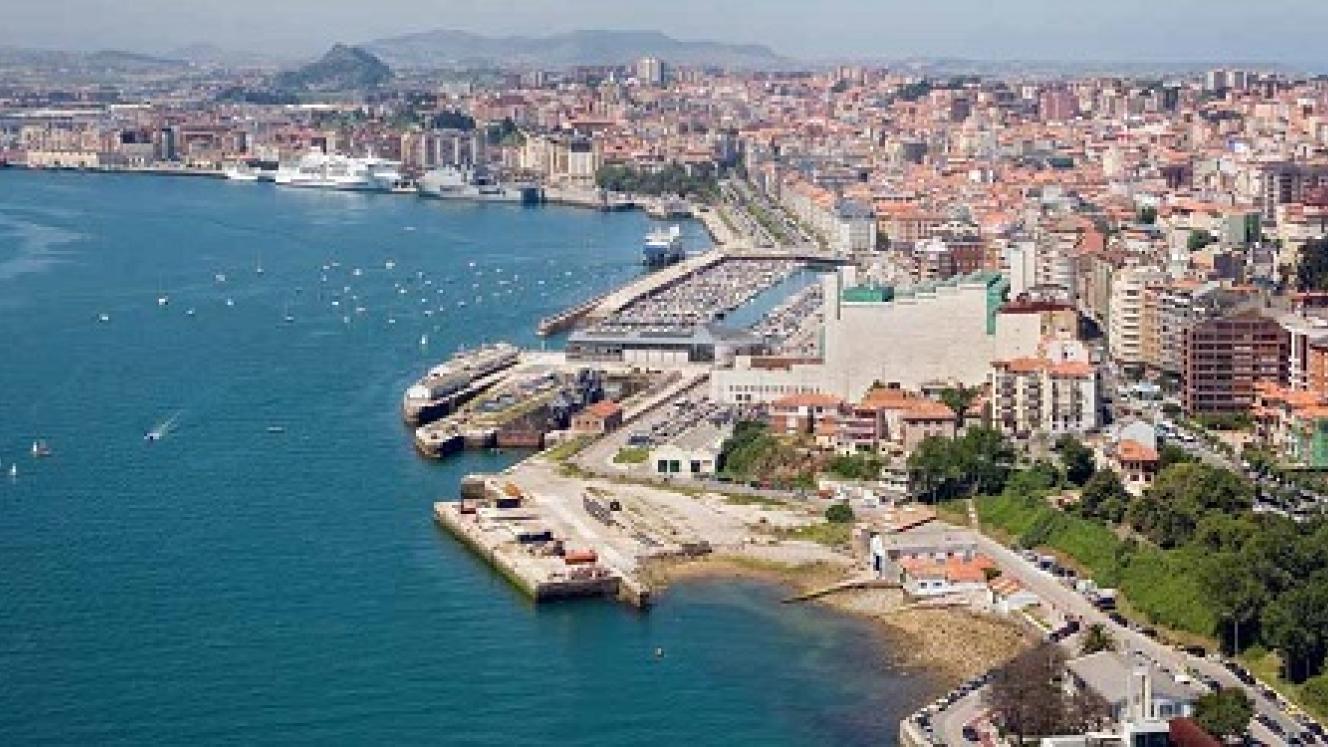 The Spanish port of Santander.