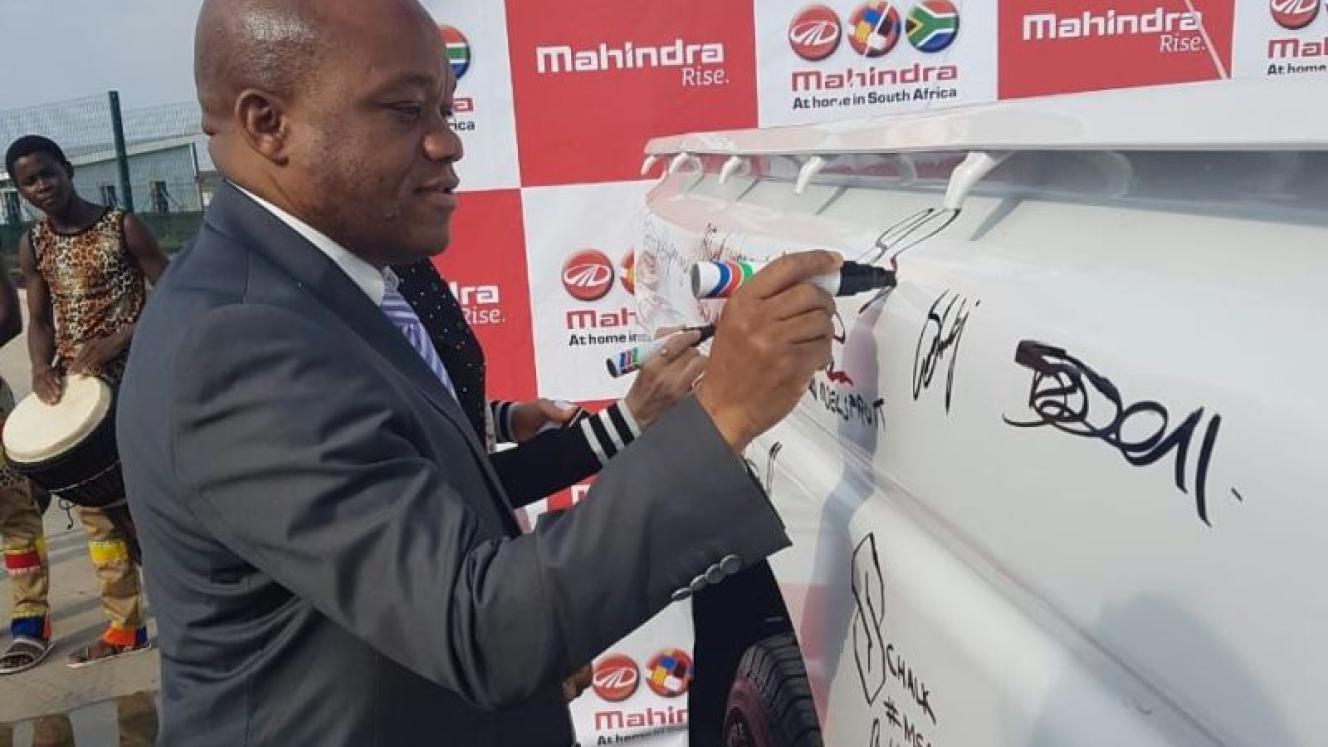 KwaZulu Natal MEC for Economic Development and Environmental Affairs, Sihle Zikalala, at the launch of the new plant.