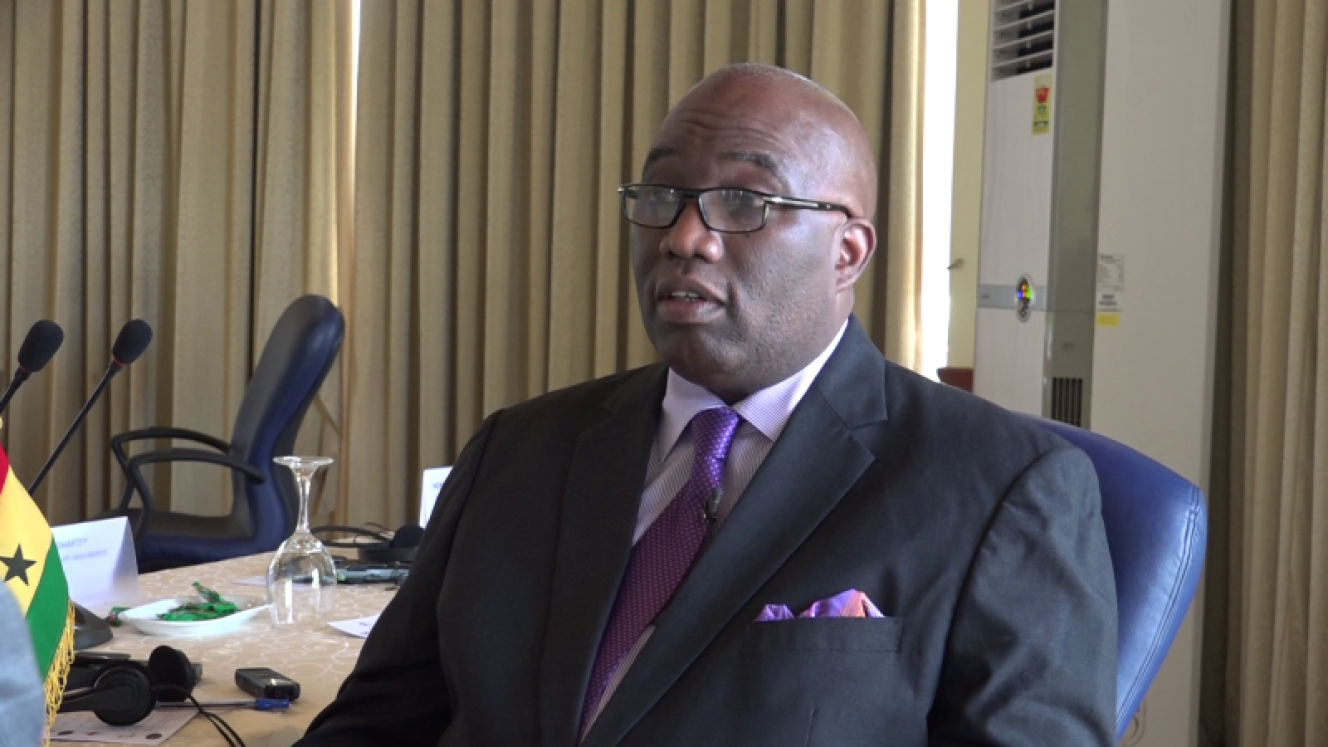 Minister of the Ghana Railway Development Authority, Joe Ghartey.