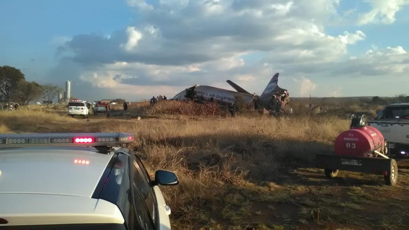 The scene of this afternoon's crash.
