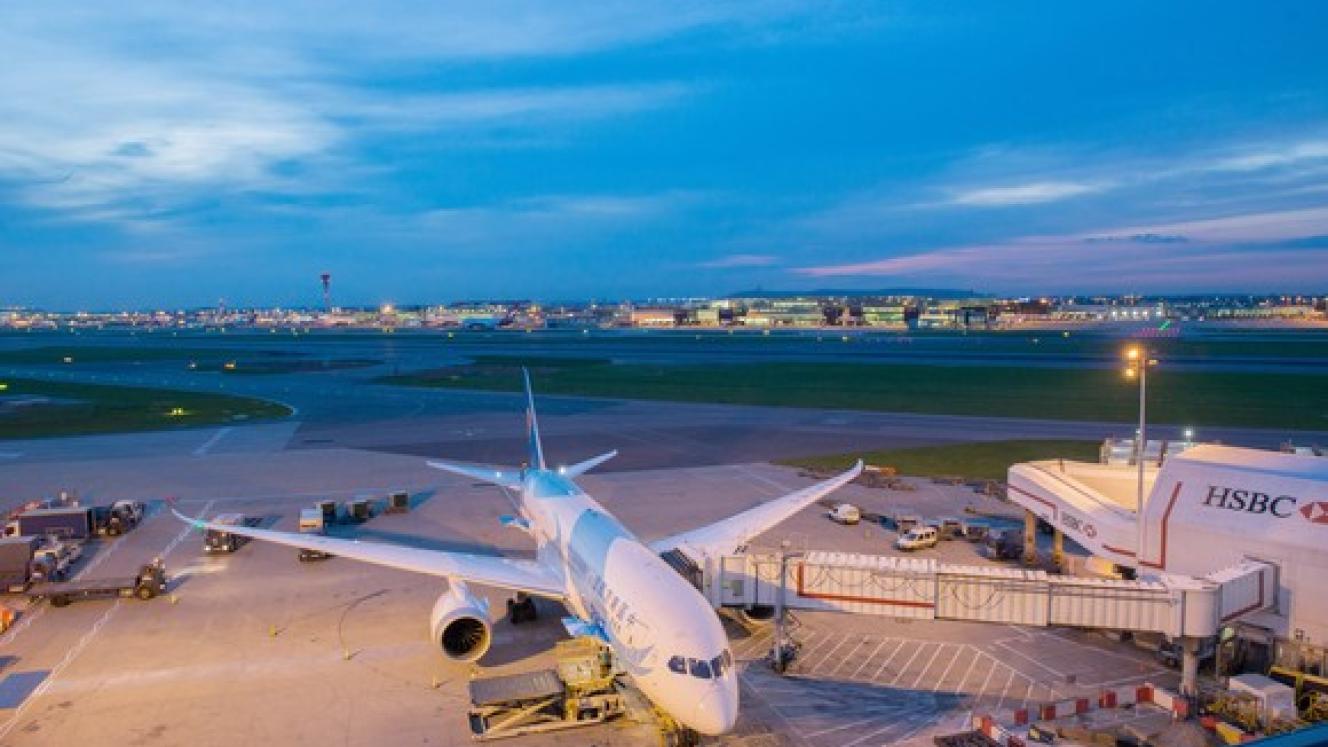 Heathrow International Airport.