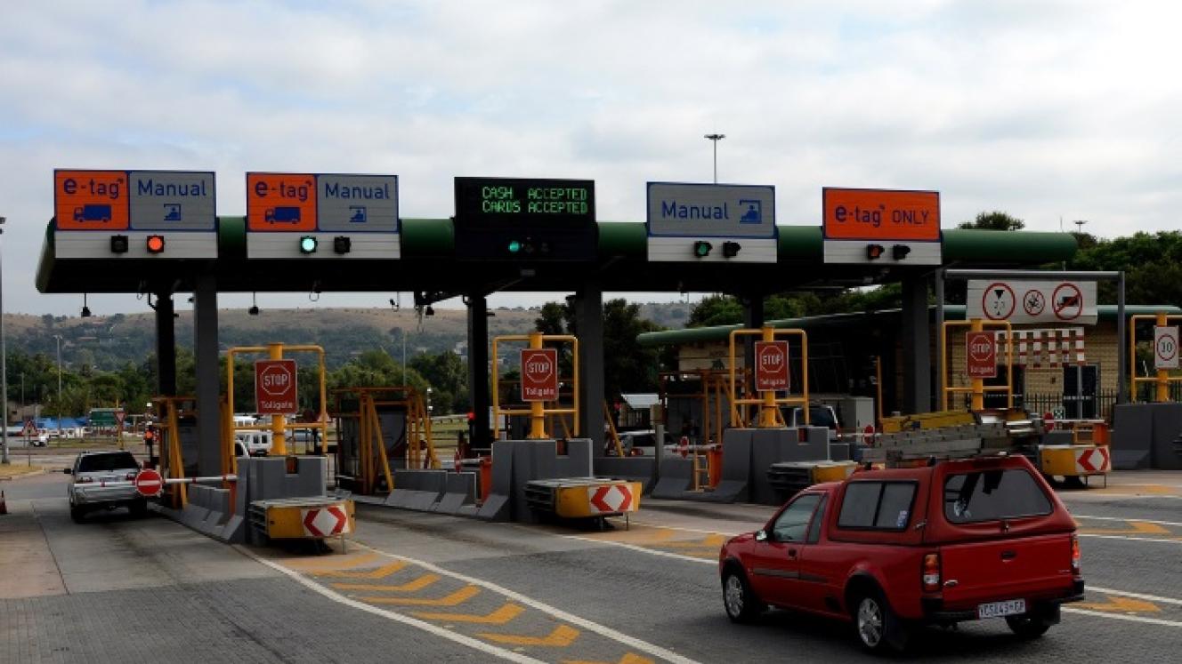 A toll gate on the busy N4 highway.