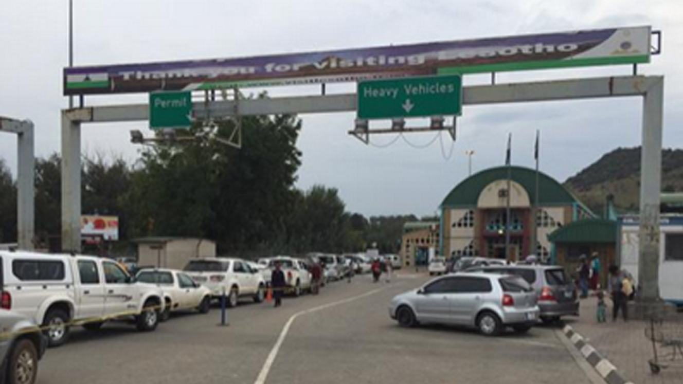 The Maseru Bridge border post.