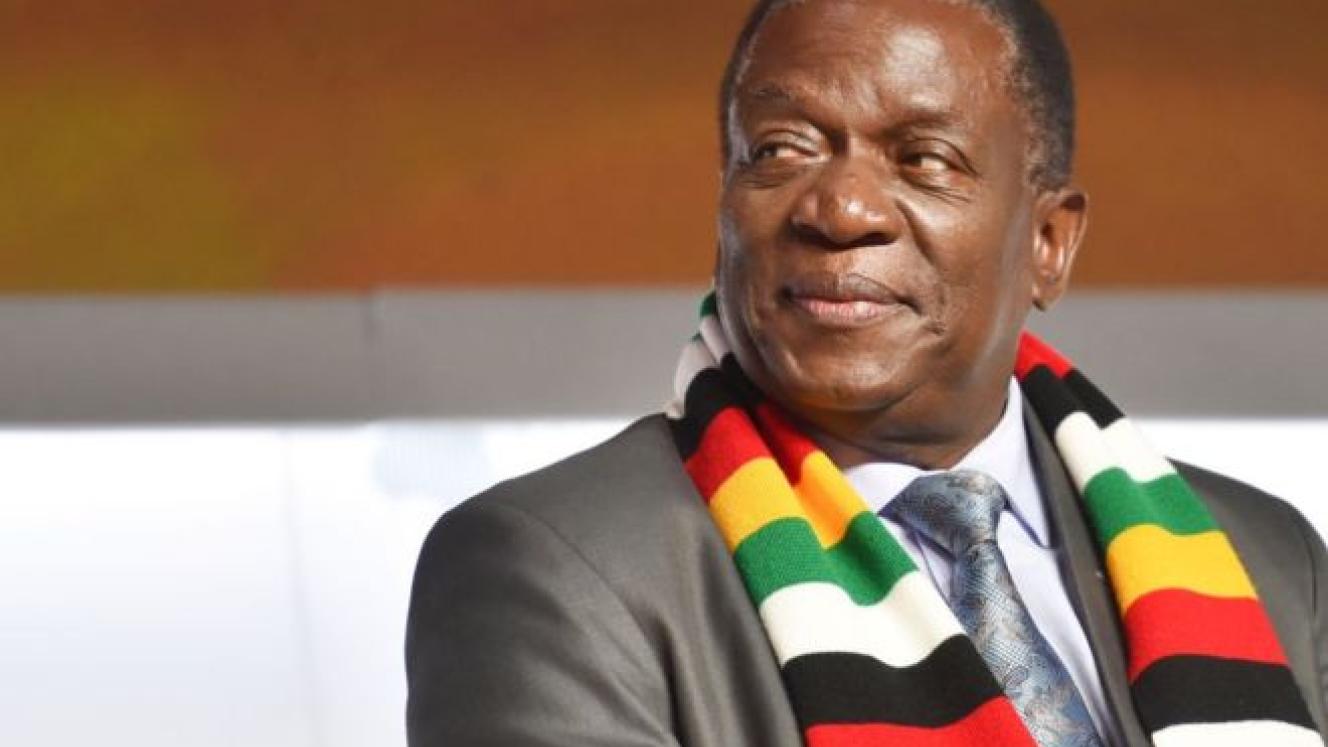 Zimbabwe president, Emmerson Mnangagwa. 
