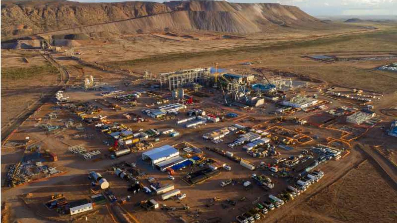 An aerial view of the new Gamsberg mine.