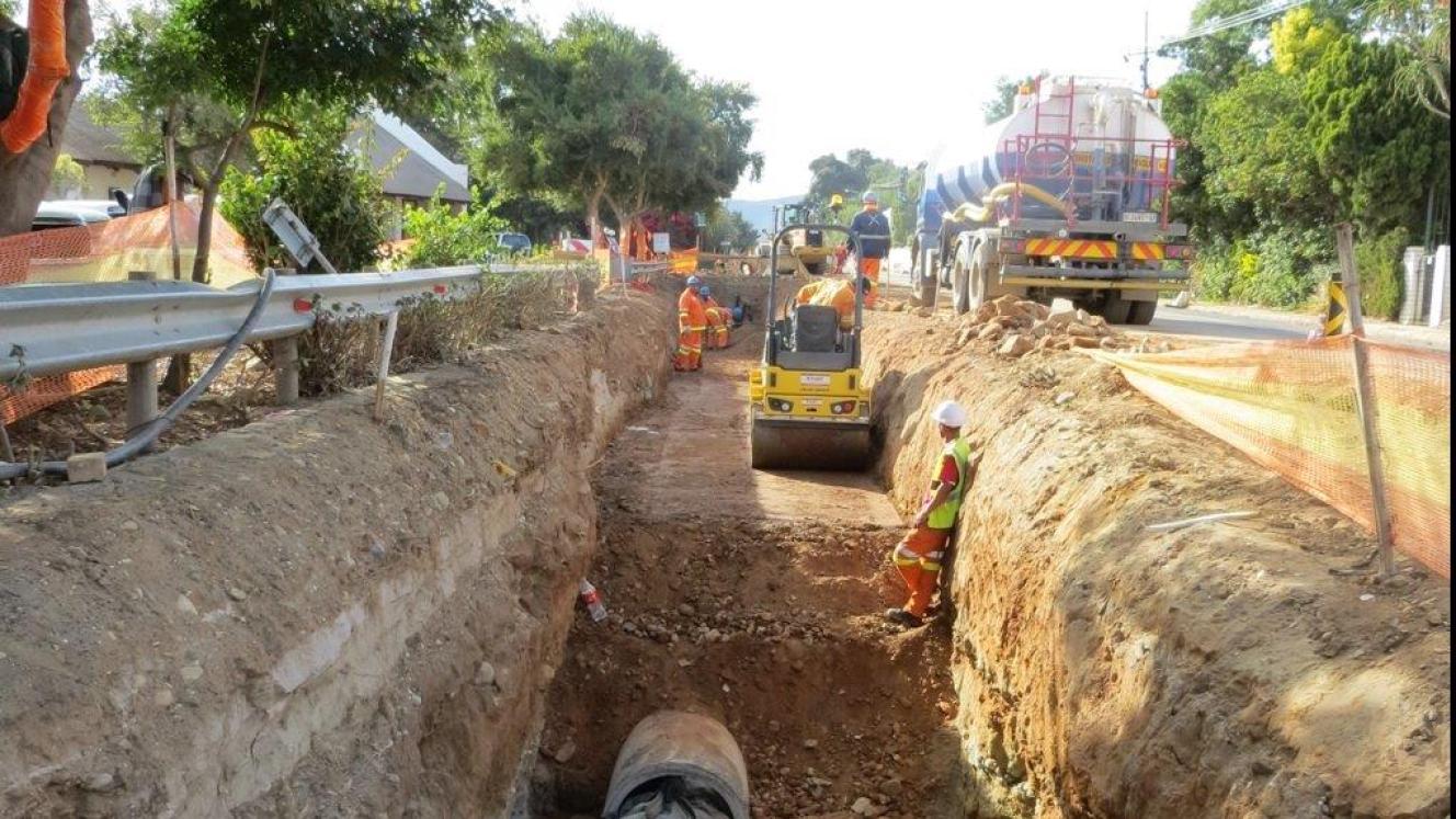 Roadworks on the R62.