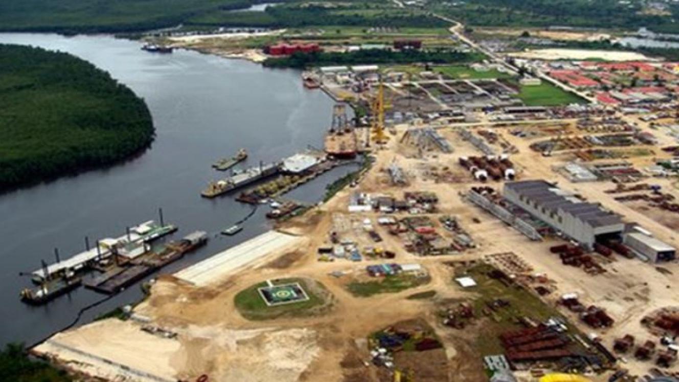 The Port of Onne in Nigeria.