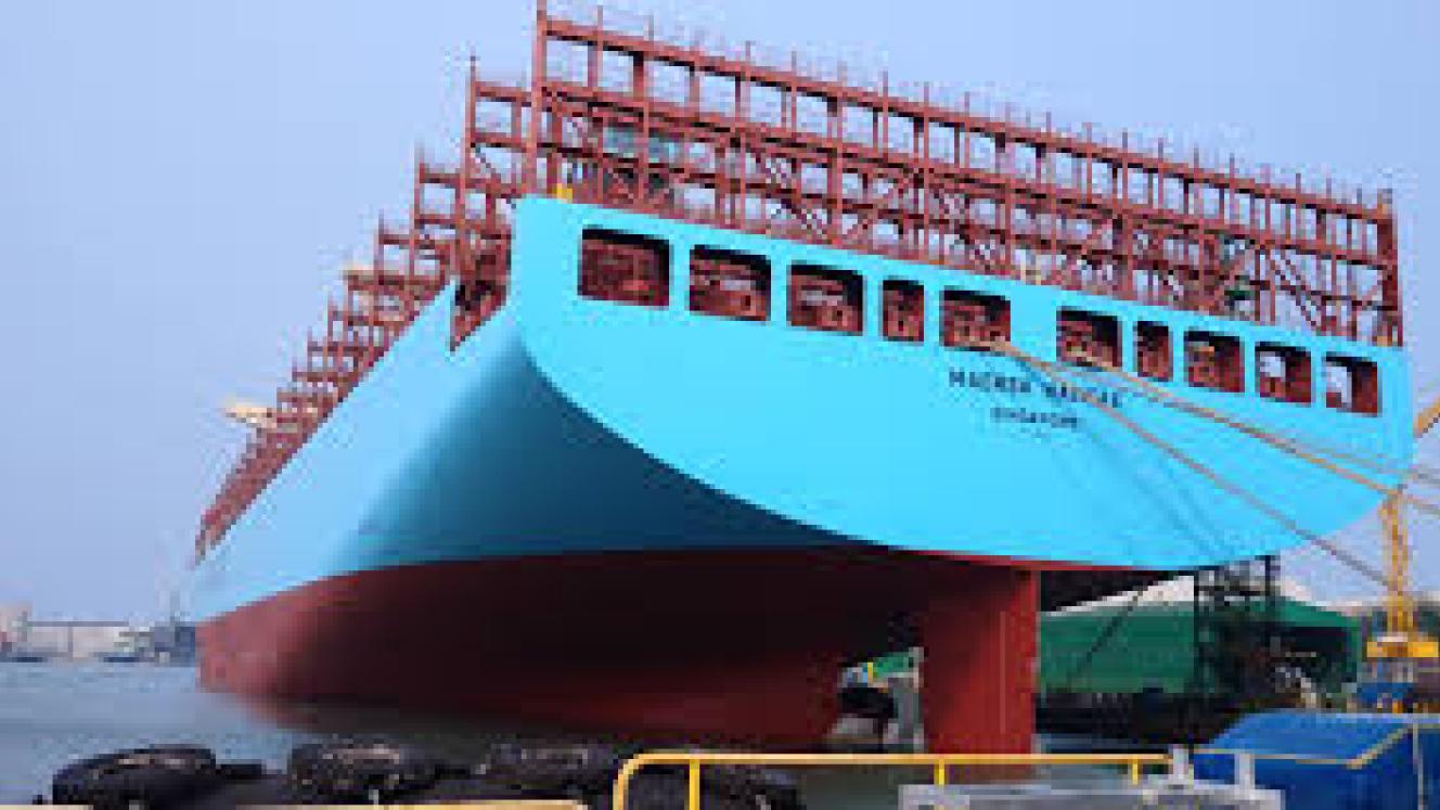 The new Maersk Halifax is one of eleven H-class vessels in the Maersk fleet with a nominal capacity of 15 226 TEU.
