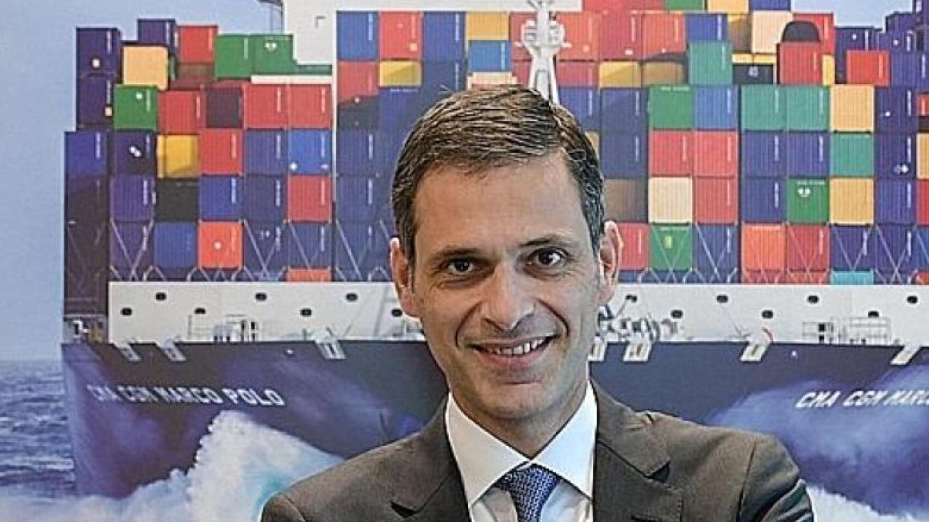 Rodolphe Saadé, chairman and CEO of the CMA CGM group.