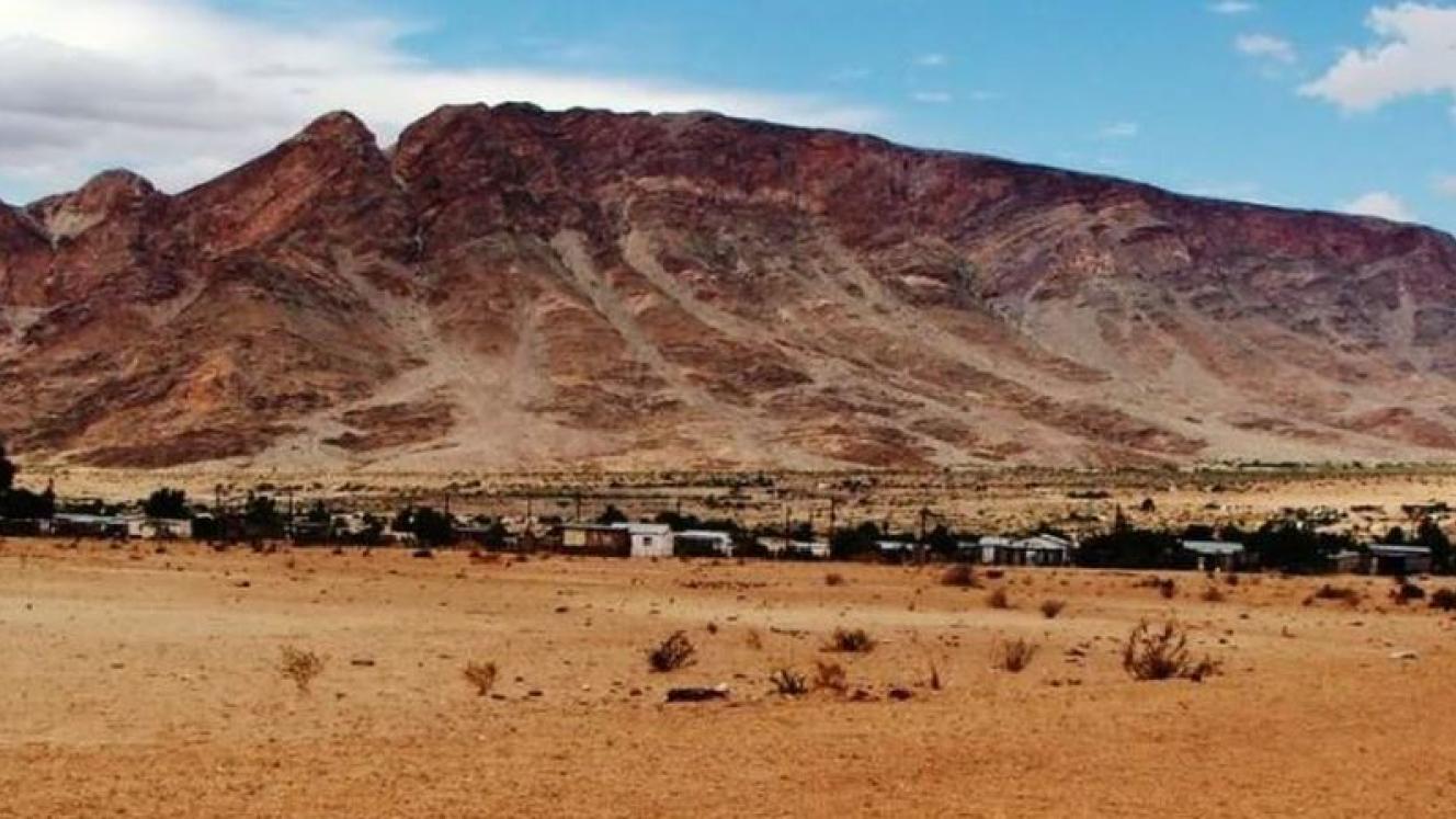 Aggeneys, barely visible from the road, played host to Deputy President David Mabuza on Friday.