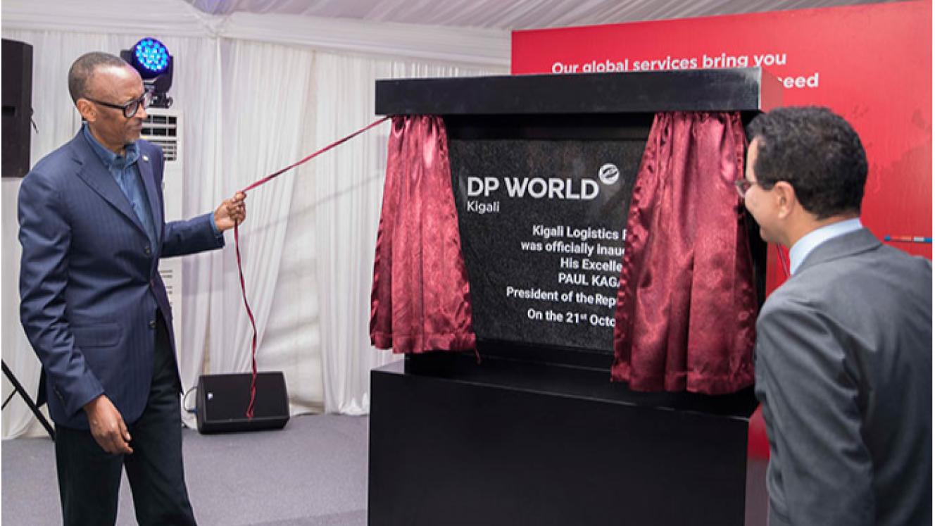 The launch of the $35mn dry-port in Masaka, Rwanda.  