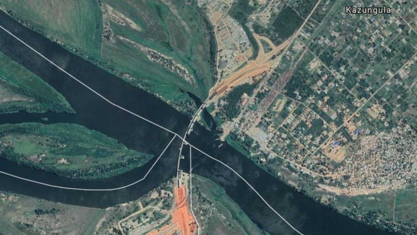 The confluence of the Chobe and Zambezi rivers where the Kazungula Bridge will create an important linkage between Zambia and Botswana.