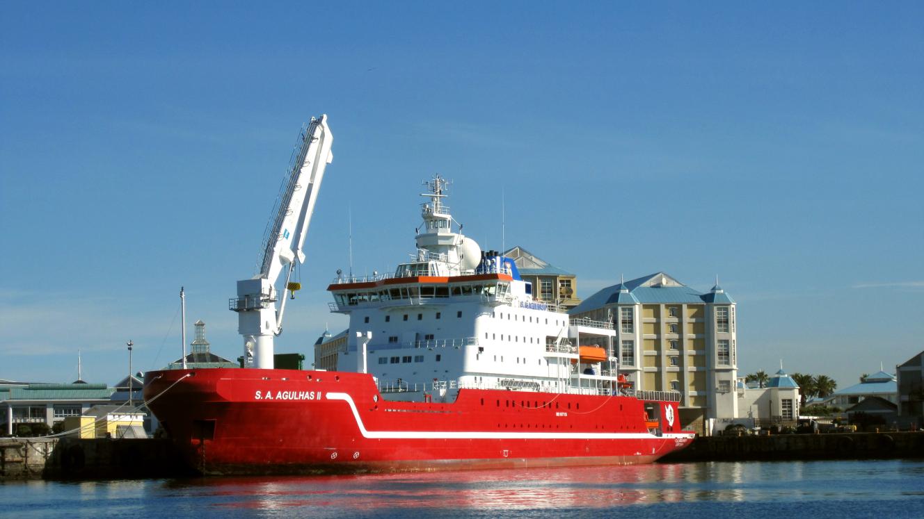 S. A. Agulhas II at Cape Town Harbour.