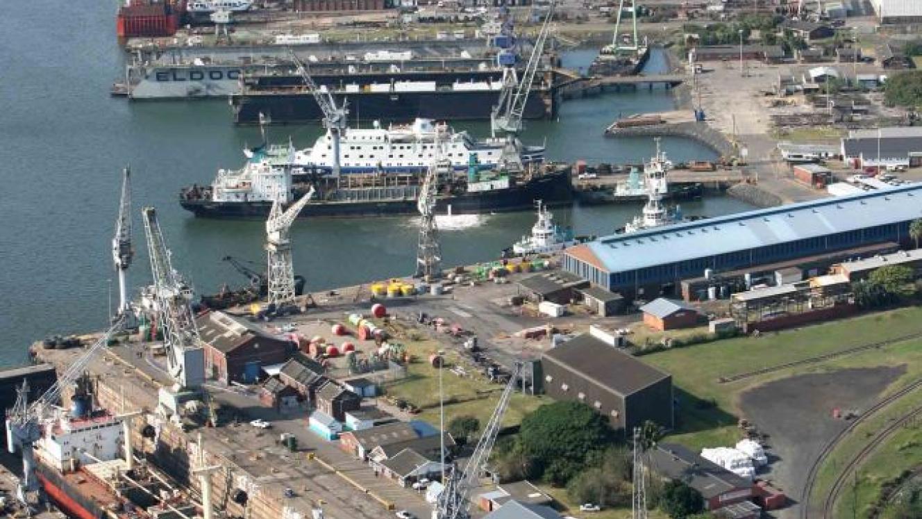 Durban is one of the busiest ports in Africa, handling more than 80 million tons of cargo a year.