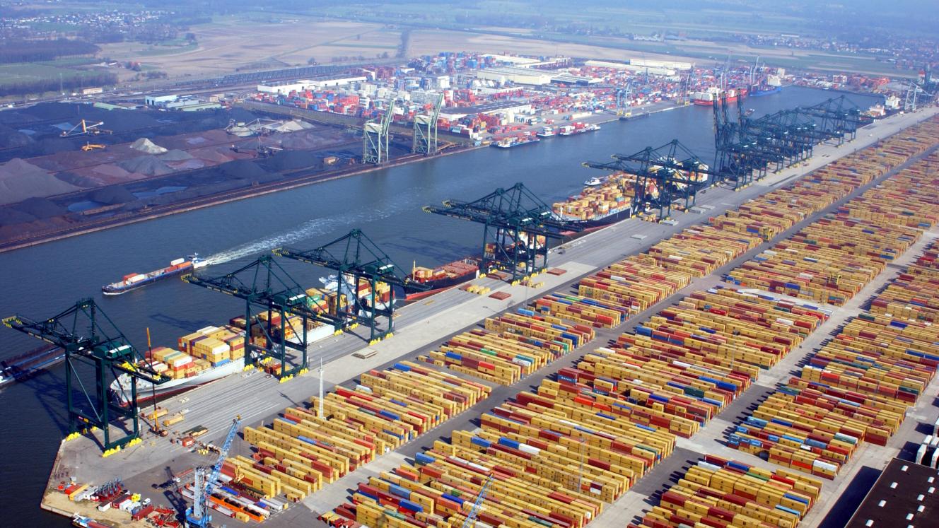 The port of Rotterdam, in the Netherlands, is Europe’s largest port.