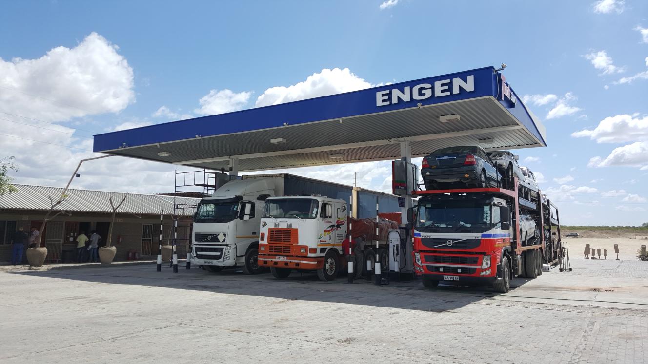 The newly upgraded Engen Truck Stop at Beitbridge.