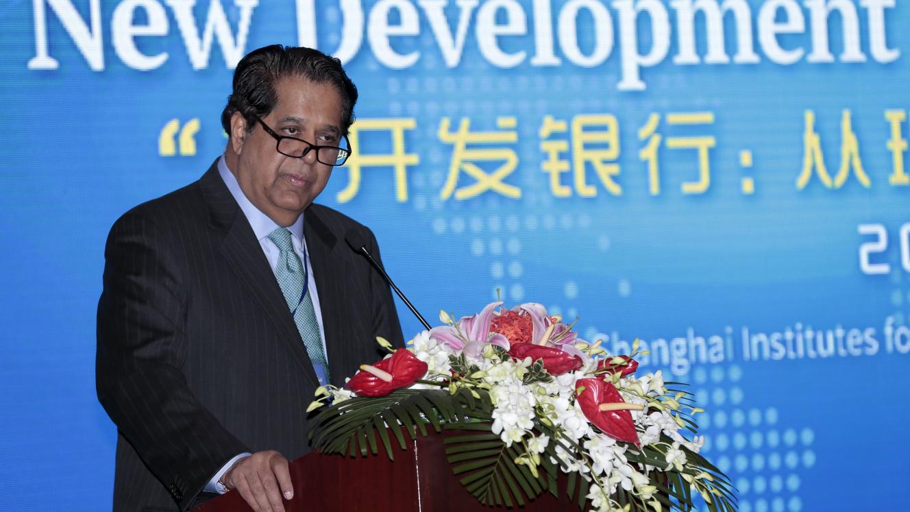 New Development Bank (NDB) bank president, Kundapur Kamath.