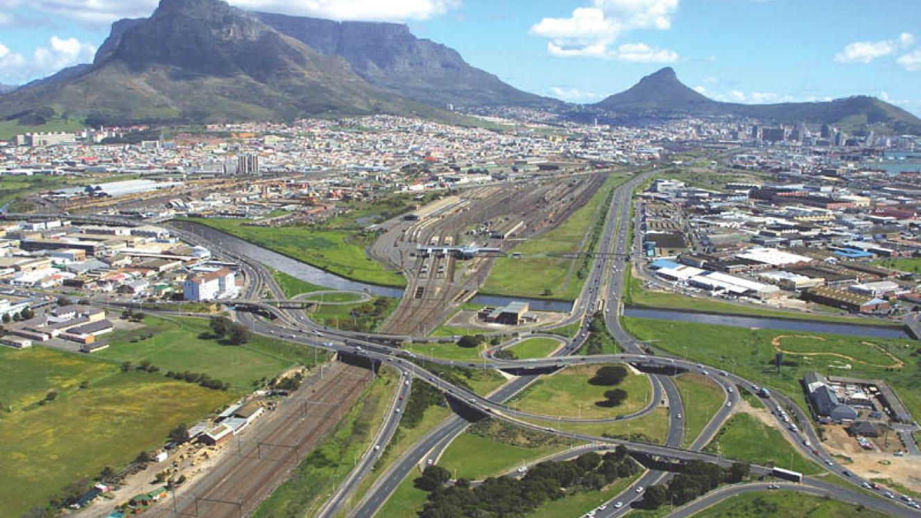 Some of the worst traffic congestion in Cape Town is experienced at the Koeberg interchange, where the N1 and M5 highways intersect.