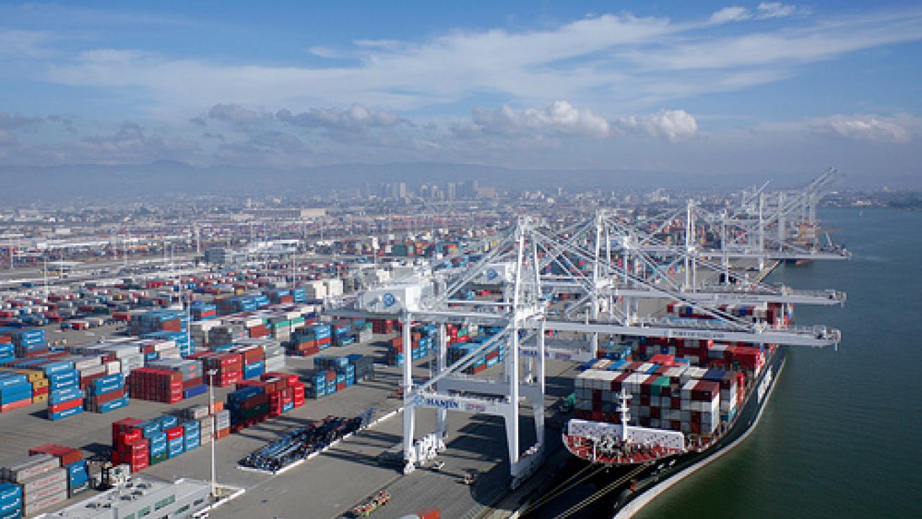 The Port of Oakland.