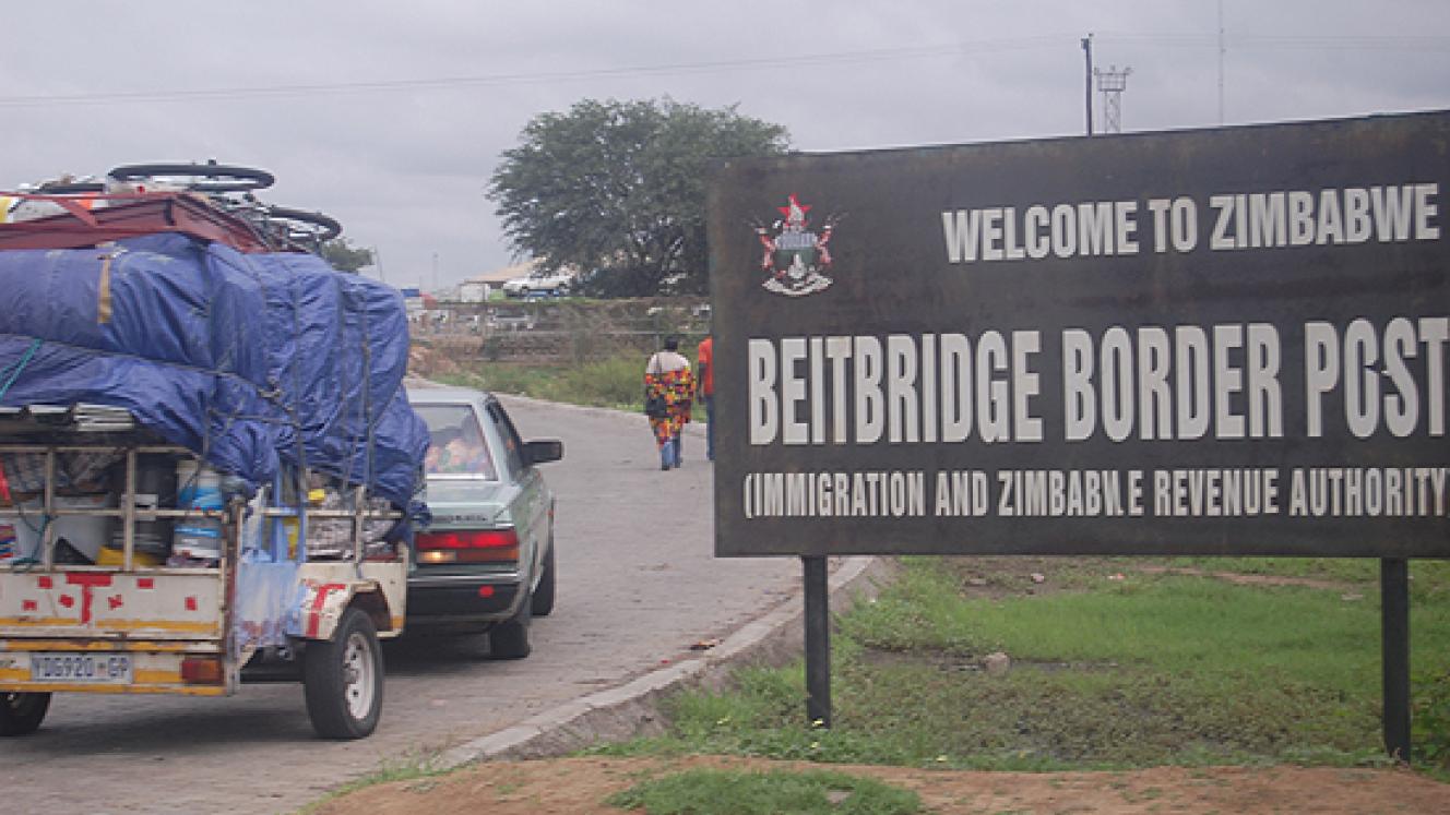 The Beitbridge border post.