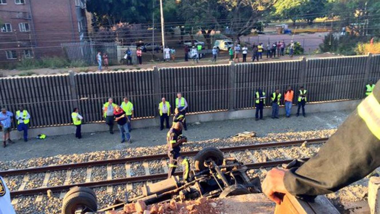 The scene of the crash yesterday.