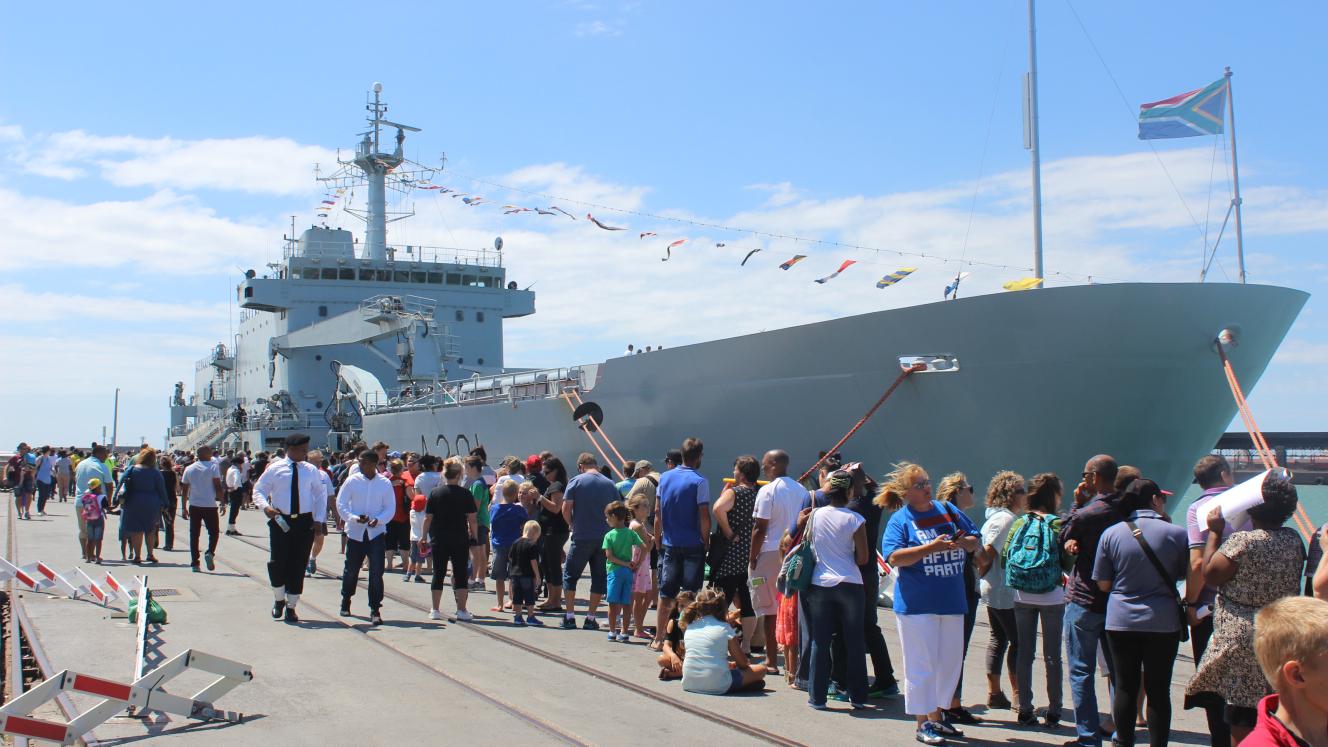 The SAS Drakensberg is one of the four naval ships that will be at the port of Durban during the festival.