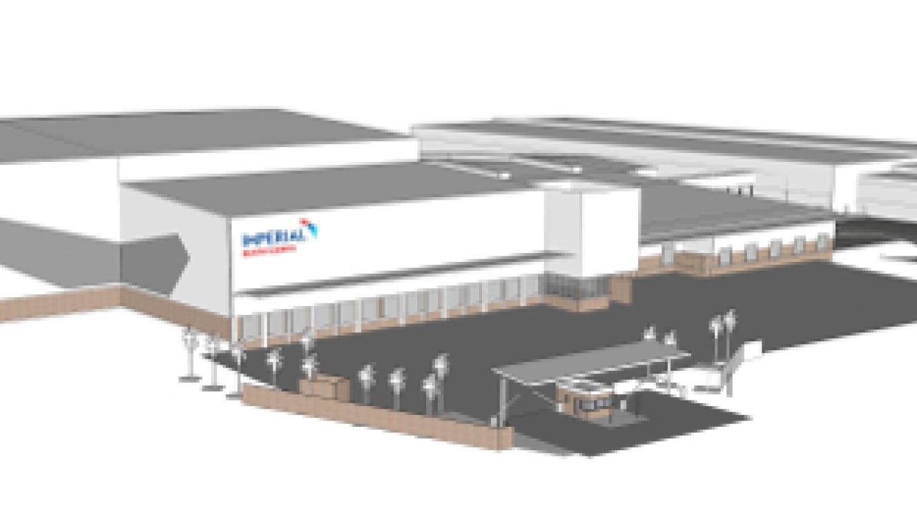 An artist’s rendering of the planned new Pharmed facility.