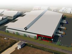 An artist's impression of the new condom factory.