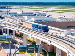 The Bush Intercontinental Airport in Houston.
