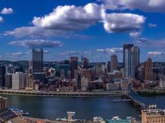 Pittsburgh is known as the “steel city” for its many steel-related businesses.